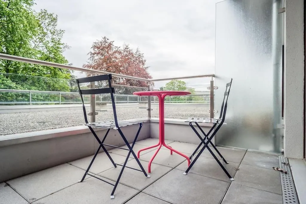 Superbe studio à Champel, terrasse Genebra 0*,